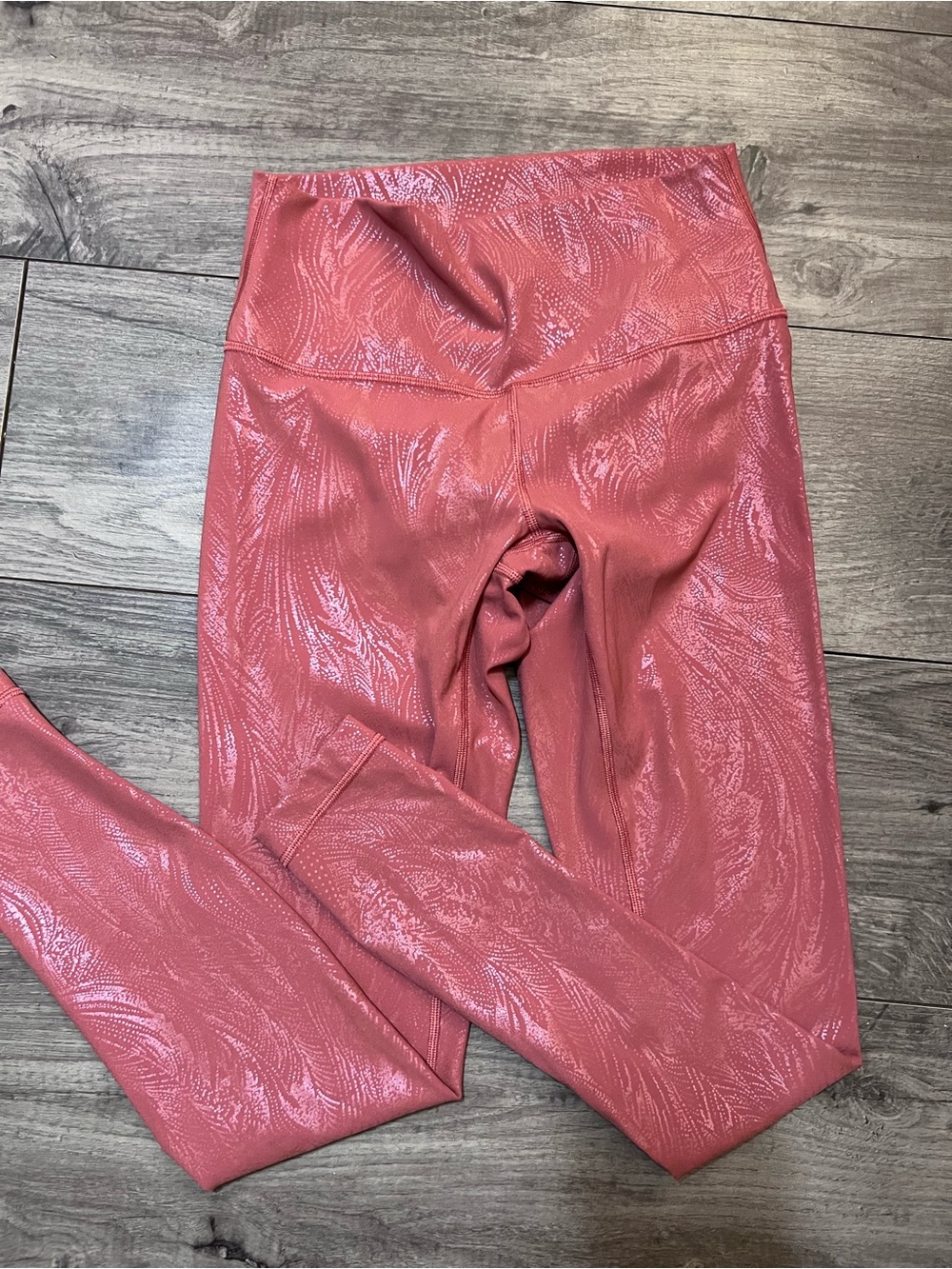 lululemon athletica Pink Shimmer High-Rise Leggings